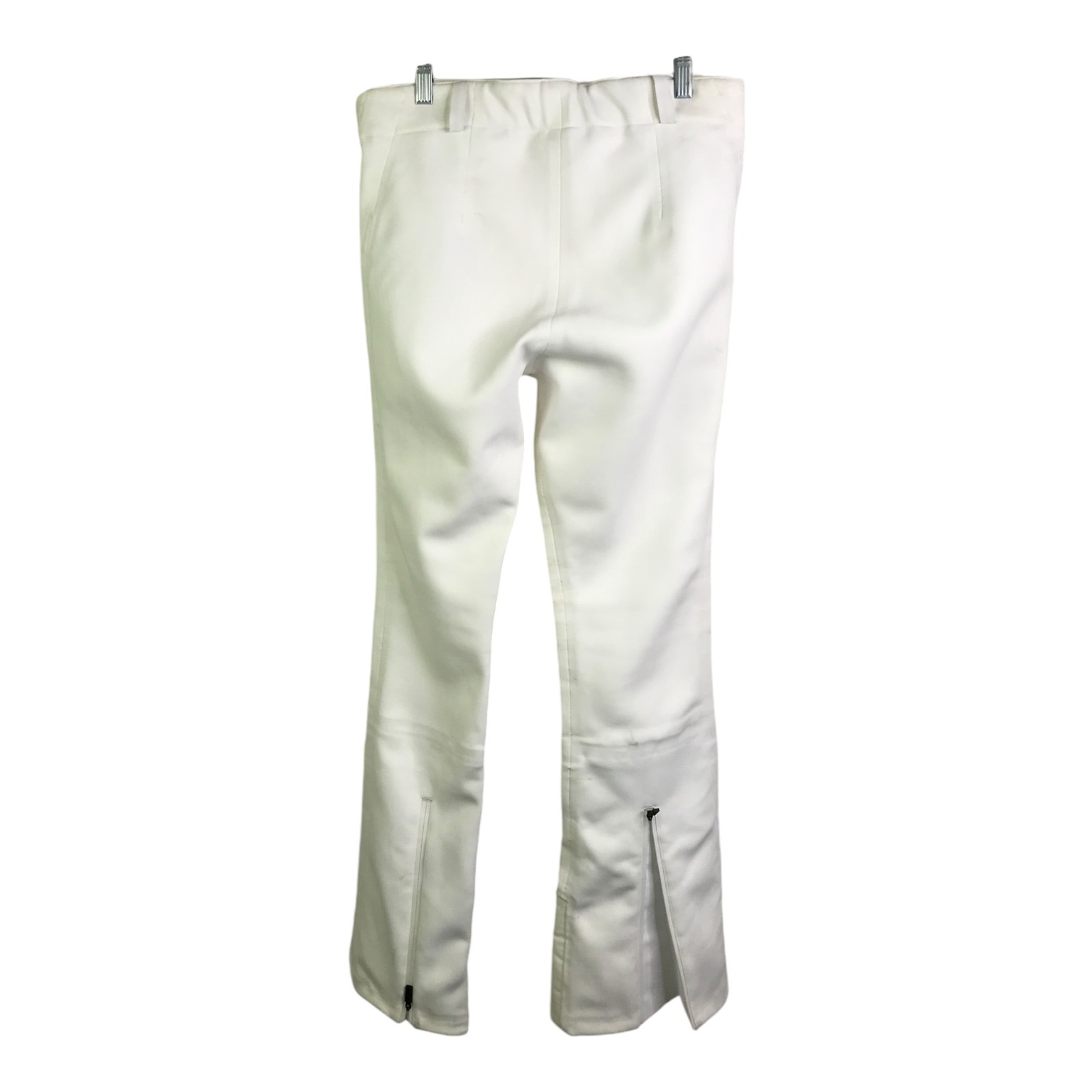 Kjus Sella Jet Ski Pants Womens Sz 40/ L White Softshell Insulated Snowboarding